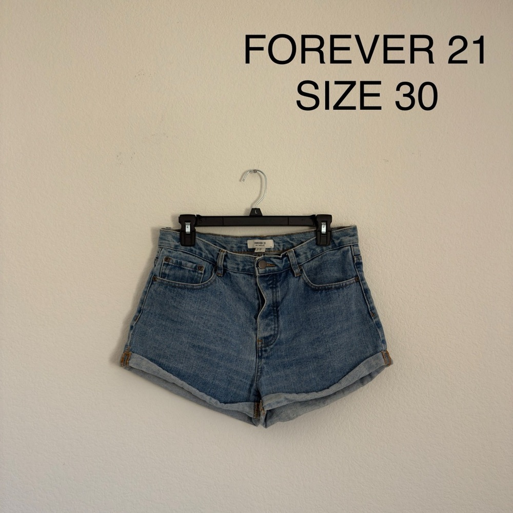 Forever 21 Classic Blue Denim Shorts